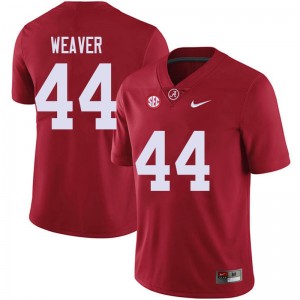Men Cole Weaver Red Bama Football #44 Jersey 630662-924
