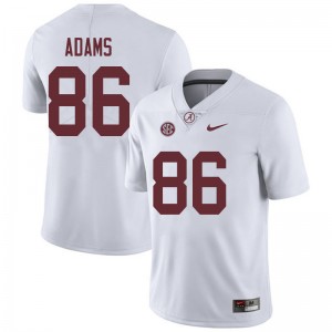 Men Connor Adams White Alabama Crimson Tide Football #86 Jersey 625660-609