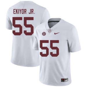 Men Emil Ekiyor Jr. White Bama Football #55 Jersey 831764-763