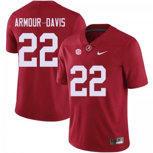Men Jalyn Armour-Davis Red Alabama Football #22 Jersey 322723-244