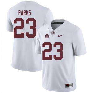 Men Jarez Parks White Bama Football #23 Jersey 741665-355