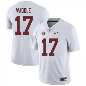 Men Jaylen Waddle White Bama Football #17 Jersey 572670-499