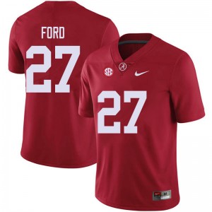 Men Jerome Ford Red Bama Football #27 Jersey 983772-670