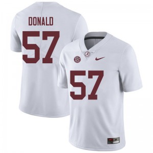 Men Joe Donald White Alabama Football #57 Jersey 322033-334