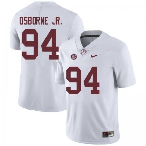 Men Mario Osborne Jr. White Bama Football #94 Jersey 281978-340