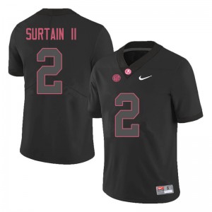 Men Patrick Surtain II Black Alabama Football #2 Jersey 266176-378