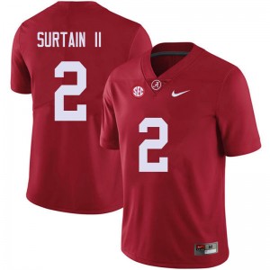 Men Patrick Surtain II Red Bama Football #2 Jersey 526012-490
