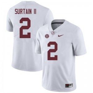 Men Patrick Surtain II White University of Alabama Football #2 Jersey 877737-194