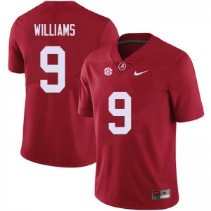 Men Xavier Williams Red Alabama Football #9 Jersey 913996-938