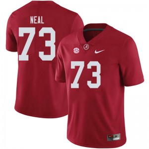 Men Evan Neal Crimson Alabama Football #73 Jersey 198163-539