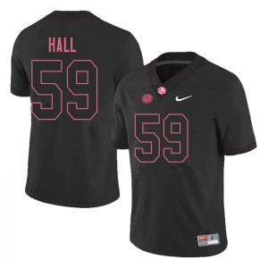 Men Jake Hall Blackout Bama Football #59 Jersey 321263-593