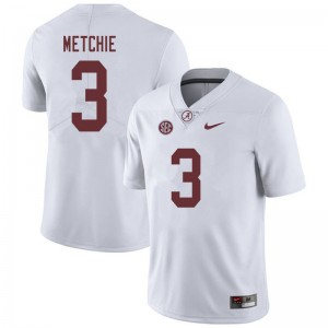 Men John Metchie White University of Alabama Football #3 Jersey 727482-200