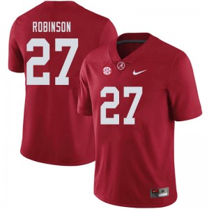 Men Joshua Robinson Crimson Alabama Football #27 Jersey 861088-136