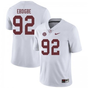 Men Justin Eboigbe White Bama Football #92 Jersey 635596-854