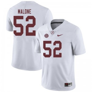 Men Preston Malone White Bama Football #52 Jersey 626151-910