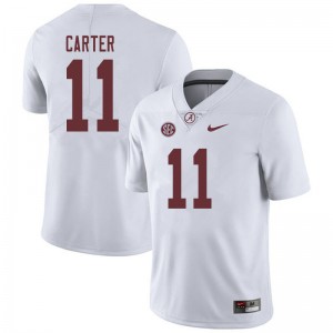 Men Scooby Carter White Alabama Football #11 Jersey 838237-823