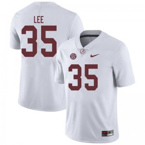 Men Shane Lee White Bama Football #35 Jersey 419499-439