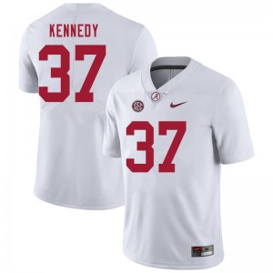 Men Demouy Kennedy White Alabama Crimson Tide Football #37 Jersey 504816-845