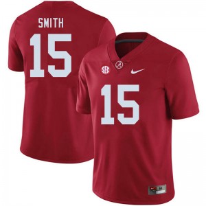Men Eddie Smith Crimson Alabama Crimson Tide Football #15 Jersey 538505-725