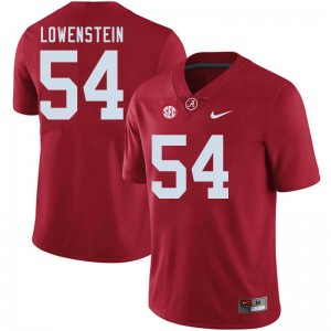 Men Julian Lowenstein Crimson Bama Football #54 Jersey 779576-695