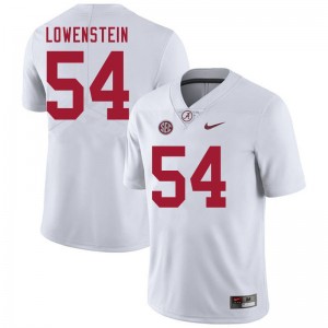 Men Julian Lowenstein White Bama Football #54 Jersey 235085-715
