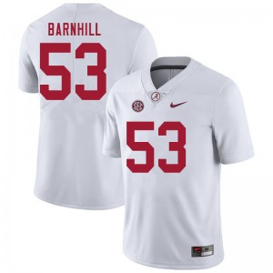 Men Matthew Barnhill White Bama Football #53 Jersey 771448-741
