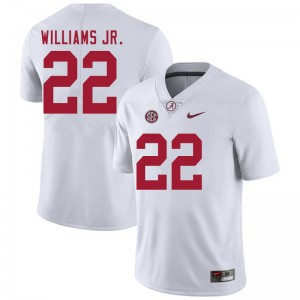 Men Ronald Williams Jr. White University of Alabama Football #22 Jersey 690475-736