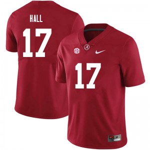 Men Agiye Hall Crimson Alabama Crimson Tide Football #17 Jersey 192185-562