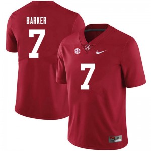 Men Braxton Barker Crimson Alabama Crimson Tide Football #7 Jersey 920570-586