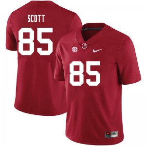 Men Charlie Scott Crimson University of Alabama Football #85 Jersey 838097-484