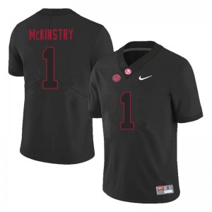 Men Ga'Quincy McKinstry Black Alabama Football #1 Jersey 952012-878