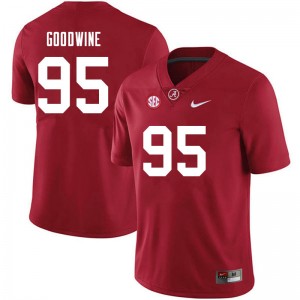 Men Monkell Goodwine Crimson Alabama Crimson Tide Football #95 Jersey 864223-277