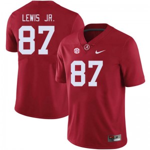 Men Danny Lewis Jr. Crimson Alabama Football #87 Jersey 870732-980