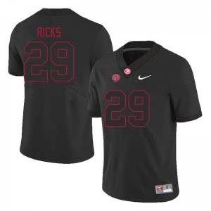 Men Dezz Ricks Black Bama Football #29 Jersey 267836-992