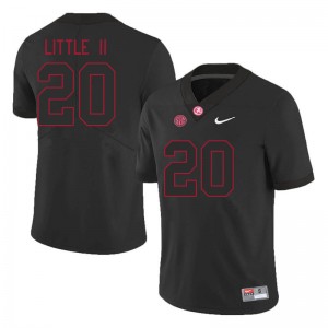 Men Earl Little II Black University of Alabama Football #20 Jersey 658283-475