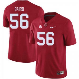 Men JD Baird Crimson Bama Football #56 Jersey 225330-192