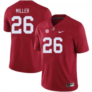 Men Jam Miller Crimson Bama Football #26 Jersey 632557-798