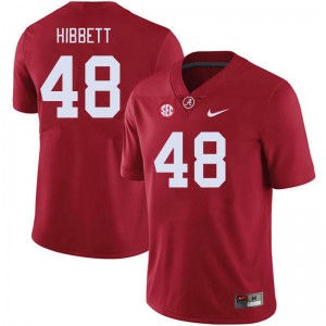 Men Kneeland Hibbett Crimson University of Alabama Football #48 Jersey 338445-530