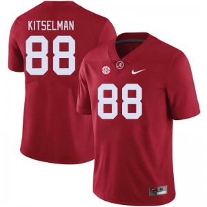 Men Miles Kitselman Crimson University of Alabama Football #88 Jersey 450156-909