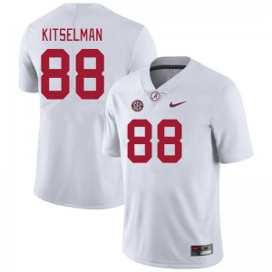 Men Miles Kitselman White Bama Football #88 Jersey 818127-241