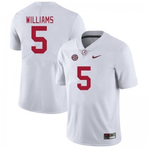 Men Roydell Williams White University of Alabama Football #5 Jersey 799840-739