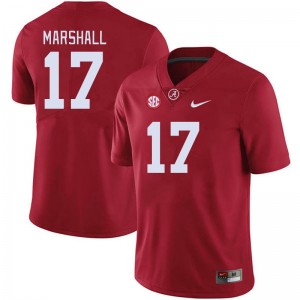 Men Trezmen Marshall Crimson Bama Football #17 Jersey 814503-849