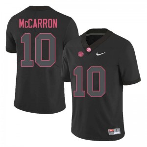 Men AJ McCarron Black Bama Football #10 Jersey 958720-521