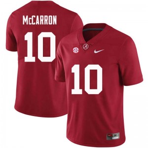 Men AJ McCarron Crimson Bama Football #10 Jersey 405728-990