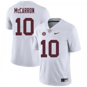 Men AJ McCarron White Bama Football #10 Jersey 990861-981