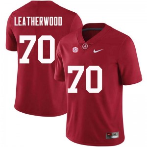 Men Alex Leatherwood Crimson Alabama Crimson Tide Football #70 Jersey 946329-332