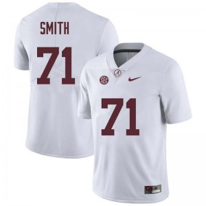 Men Andre Smith White Alabama Football #71 Jersey 273307-863