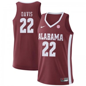 Men Donta Hall Crimson Alabama Crimson Tide Basketball #12 Jersey 461616-729