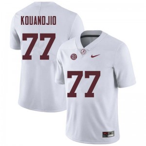 Men Arie Kouandjio White University of Alabama Football #77 Jersey 272735-545
