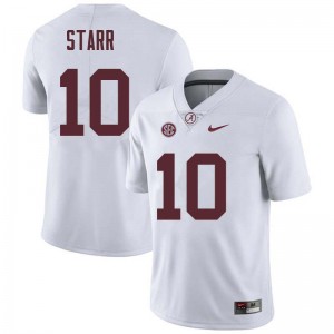 Men Bart Starr White Alabama Crimson Tide Football #10 Jersey 194514-120